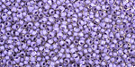 TOHO Crystal (with Neon Purple Lining) Round 11/0 Seed Bead