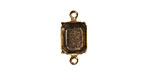 Nunn Design Antique Gold (plated) Octagon Prong Setting 17x9mm
