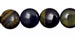 Blue Tiger Eye Puff Coin 15mm