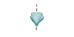 Lucite Marine Mini Trumpet Flower 8x10mm