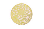 Lillypilly Gold Dahlia Anodized Aluminum Disc 25mm, 22 gauge