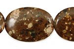 Mica Quartz Flat Oval 35x25mm