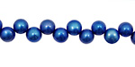 Sea Blue Dancing Button 6-6.5mm