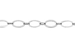 Silver (plated) Horse Eye & Ring Chain