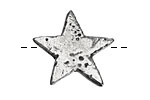 Green Girl Pewter Star Button 27mm