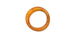 C-Koop Enameled Metal Mandarin on White Large Ring 16-17mm