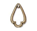 TierraCast Antique Brass (plated) Trefoil Pendant 21x32mm