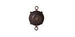 Nunn Design Antique Copper (plated) Circle Prong Setting 18x12mm
