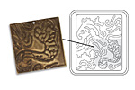 Vintaj DecoEtch Die Mermaid Waves 2 3/8"x 2 5/8"