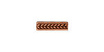 TierraCast Antique Copper (plated) Braided 3-Hole Bar 4x14mm