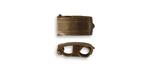 Vintaj Natural Brass Bracelet Foldover Clasp 13x6.5mm