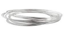 Memory Wire Silver (plated) Oval Bracelet (large) .35 oz.