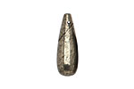 Golden Pyrite (silver tone) Teardrop Pendant 8x24mm