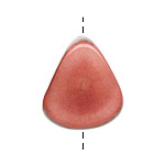 Tagua Nut Rhubarb Thick Slice 16-18x26-32mm
