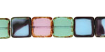 Czech Glass Lagoon Square 10mm
