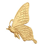 Brass Butterfly Profile 34x46mm