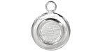Silver (plated) Lipped Circle Bezel 18mm