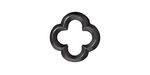 TierraCast Gunmetal Medium Quatrefoil Link 16mm