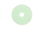 Opaque Seafoam Green Recycled Glass Donut 25mm