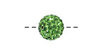 Grass Green Pave Round 12mm (1.5mm hole)