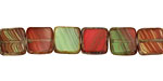 Czech Glass Christmas Present Square 9mm