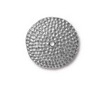 TierraCast Antique Pewter (plated) Hammertone Disk 25mm