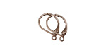 Nunn Design Antique Silver (plated) Small Leverback Earwire 10x13mm