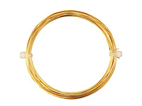 German Style Wire Gold (plated) Round 24 gauge, 12 meters