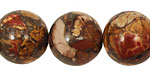 Red Creek Jasper w/ Pyrite Round 18mm