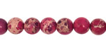 Ruby Impression Jasper Round 8mm