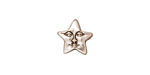 TierraCast Antique Silver (plated) Star Face Bead 11mm