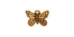TierraCast Antique Gold (plated) Monarch Charm 16x11mm