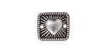 TierraCast Antique Silver (plated) Radiant Heart Link 16x14mm