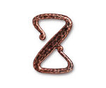 TierraCast Antique Copper (plated) Z Hook Clasp 28x19mm