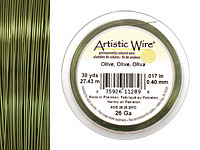 Artistic Wire Olive 26 gauge, 30 yards