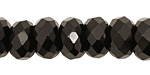 Black Onyx Faceted Rondelle 14mm