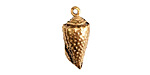 Nunn Design Antique Gold (plated) Conch Charm 10x24mm