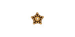 TierraCast Antique Gold (plated) Beaded Star 7mm