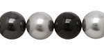 Grayscale Shell Pearl Mix Round 14mm