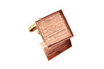 Copper Square Bezel Cuff Link 17mm
