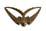Vintaj Natural Brass Swooping Swallow Pendant 41x21mm