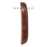 Tagua Nut Dark Brown Splinter (top-drilled) 6-8x38-48mm