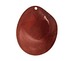 Tagua Nut Caramel Groovy Slice 25-35x30-42mm