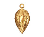 Brass Ivy Leaf Pendant 18x35mm