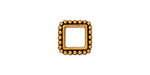 TierraCast Antique Gold (plated) 6mm Square Bead Frame 12mm