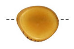 Tagua Nut Gold Banana Chip 22-29x16-22mm