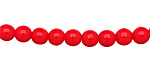 Czech Glass Opaque Red Round 6mm