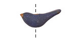 Kylie Parry Ceramic Denim Bird 10-11x25mm