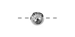 Silver (plated) Round 10mm