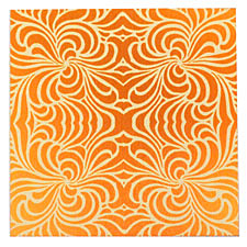 Lillypilly Orange Morphed Anodized Aluminum Sheet 3"x3", 24 gauge